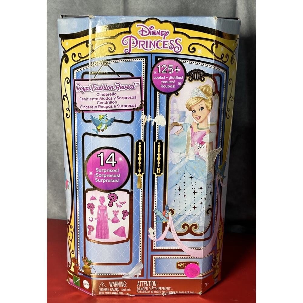 Disney Princess Royal Fashion Reveal. Doll & Fashion Surprise Cinderella
